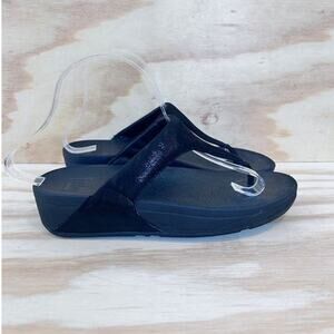 FitFlop - Shimmy Suede - Flip-Flop Sandals - Black - Women's - 8